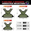 Attop Adjustable Weighted Vest 4-10lb/12-18lb/20-32lb Unisex with 6 Weights & Large Pocket for Home Workout Running Walking Strength Training, Green - 4 of 4