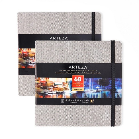 Arteza Hardbound Sketchbook, 8.5 x 11, 110 Sheets - Pack of 2
