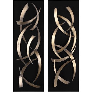 Uttermost Brushstrokes 46 3/4" High 2-Piece Metal Wall Art - 1 of 1