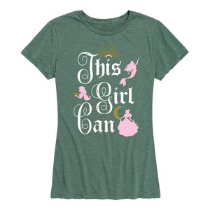 Women's - Disney Princess - This Girl Can Short Sleeve Graphic T-Shirt - 1 of 4