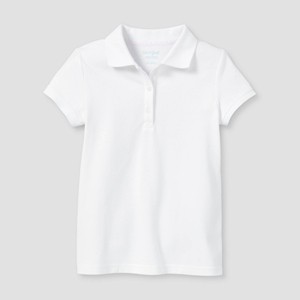 Girls' Short Sleeve Pique Uniform Polo Shirt - Cat & Jack™ - 1 of 3