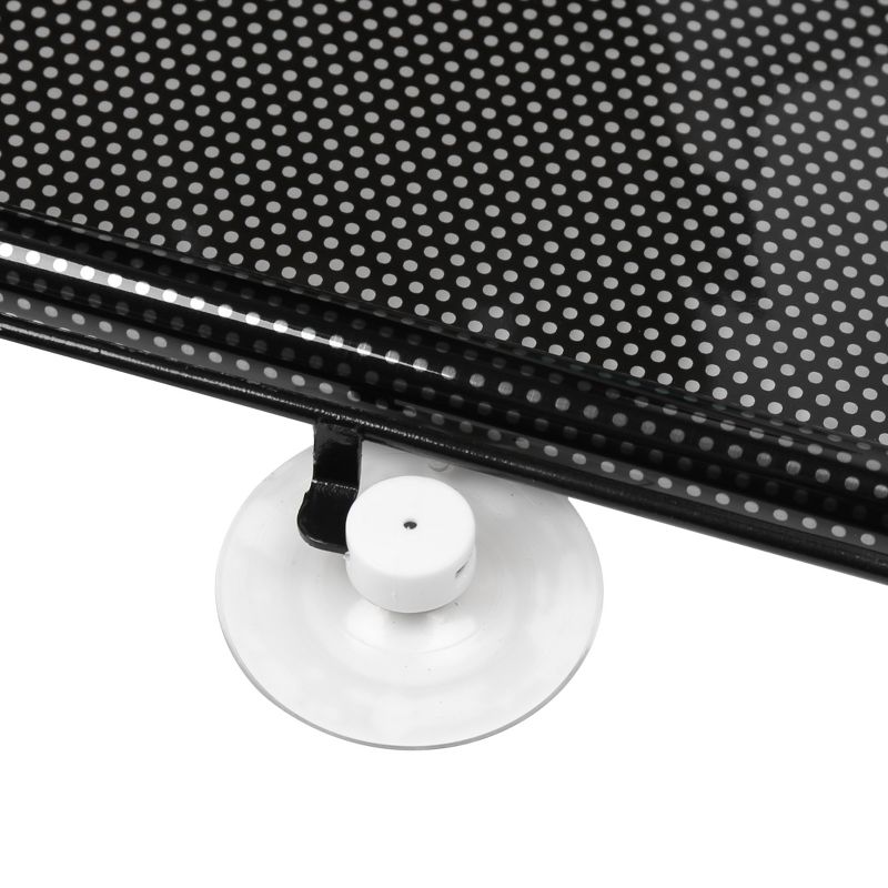 Unique Bargains Dotted Retractable Vehicle Car Window Roller Sun Shade Blind Protector 22.8" x 49.2" Black, 5 of 7