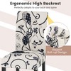 Tangkula Upholstered Dining Chairs Set of 4 Tufted Fabric Kitchen Chairs w/Padded Seat & Rubber Wood Legs Farmhouse Accent Chairs - 4 of 4