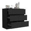 Grungis 3-Drawer Dresser with Storage,Particle Board Drawer with Pull Out Mechanism for Bedroom Living Room - 4 of 4