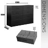 CAVINAS 8-Drawer Dresser with 2 Columns,Fabric Storage Dresser with Metal Handles for Bedroom,Entryway,Floor-Standing Chest of Drawers - 3 of 4