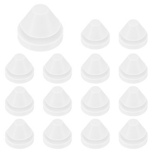 Unique Bargains Silicone Rubber Corrosion-Resistant Nap-in Locking Hole Plugs White - 1 of 4