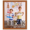 PosterPalooza | Photo Size Slim Profile Brown Frame - UV Acrylic, Foam Board Backing, Hanging Hardware - 2 of 4