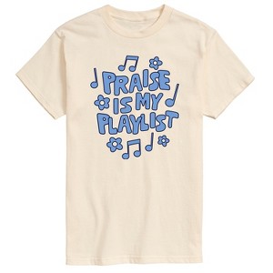 Men's - Instant Message - Praise Is My Playlist Short Sleeve Graphic T-Shirt - 1 of 4