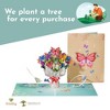 Paper Love 3D Butterflies Bouquet Pop Up Card, For All Occasions - 8" x 6" Card - 4 of 4