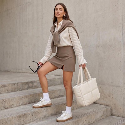 Женские кроссовки CUSHIONAIRE Balance Womens Sneakers, Casual Tennis Shoes for Women with Memory Foam and Slip Resistant Outsole, Ivory 8 — фото 4