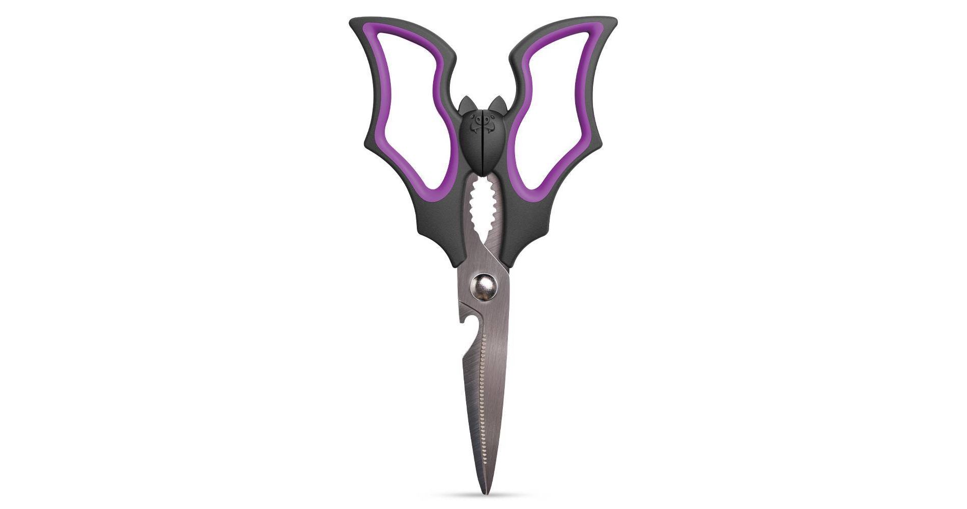 Ototo Elizabat Bat Kitchen Scissors Stainless Steel Cooking Scissors Black