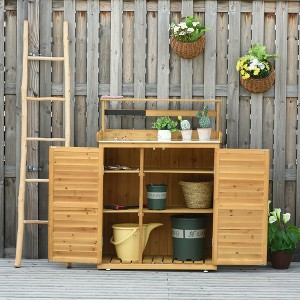 VYNXARIA Wooden Garden Potting Bench ¨C Your Ultimate Outdoor Workstation! - 1 of 4