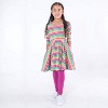 Mightly Toddler Fair Trade Organic Cotton Print 3/4 Sleeve Twirl Dress - 3 of 3