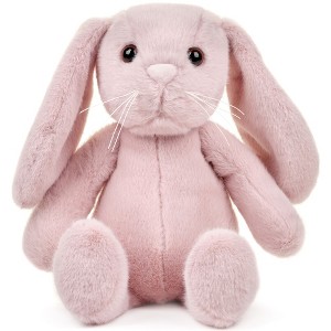 Bearington Snuggle Bunny The Stuffed Bunny Plush, 13.5 Inch Pink Bunny, Floppy Bunny Stuffed Animal - 1 of 4