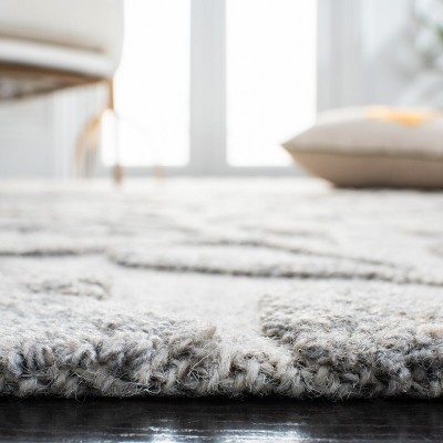 Southampton 6' Square Beige Tufted Wool Area Rug