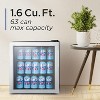 BLACK+DECKER 1.7 Cu. Ft. Beverage Cooler with Double Pane Glass Door, Drink Fridge & Beverage Refrigerator with 63-Can Capacity - 2 of 4