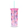 Silver Buffalo Disney Lilo & Stitch Christmas Stitch 20-Ounce Carnival Cup With Lid and Straw - 2 of 4