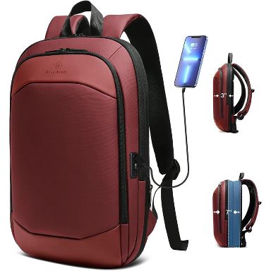 LEVEN SIXTEEN Slim & Expandable 17 Inch Laptop Backpack 