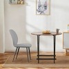 Set of 6 Upholstered Dining Chairs with Metal Legs, Modern Leather Kitchen Chairs for Dining Room, Restaurant, or Living Room-Panipeachy - 3 of 4