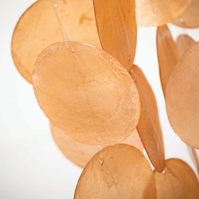 Marigold Capiz Shell Handcrafted Wind Chime for Outdoor Decor