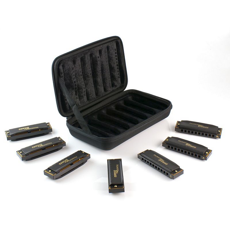 Hohner Piedmont Blues 7-Harmonica Pack with Case, 2 of 6