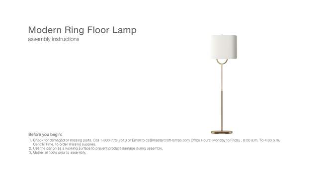 Modern Ring Floor Lamp - Threshold™, 2 of 6, play video