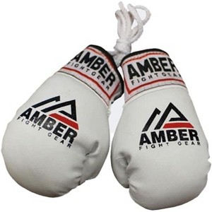 Amber Fight Gear Mini Boxing Glove Replicas Perfect for Boxing Fans & Gift Giving - Authentic, Sporty Rear-View Mirror Decoration, Sold as a Pair - 1 of 1