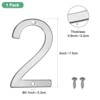 Unique Bargains 304 Stainless Steel Rust Resistant Corrosion Resistant House Number 1 Pc - 3 of 4