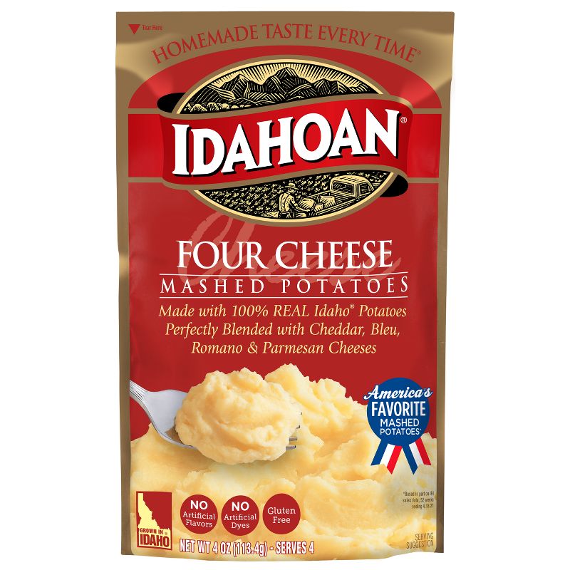 Idahoan Gluten Free Four Cheese Mashed Potatoes - 4oz, 1 of 6