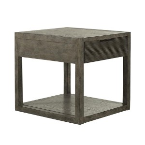Liberty Furniture,Liberty Furniture Bartlett Field End Table in Driftwood in Dusty Taupe Finish - 1 of 3