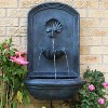 Sunnydaze 27"H Electric Polystone Seaside Outdoor Wall-Mount Water Fountain, Lead Finish - image 3 of 4