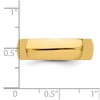 Black Bow Jewelry 2mm to 6mm 14K Yellow Gold Half Round Standard Fit Band - 3 of 4