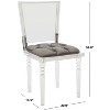 Ella Acrylic Dining Chair - SFV3105 - Clear/Grey - Safavieh Couture - 3 of 4