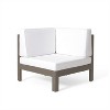 Christopher Knight Home Keith Outdoor Acacia Wood 8 Seater Sectional Sofa Chat Set with Cushions - 4 of 4