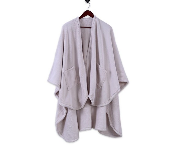 Plush Wrap Blanket White - Better Living
