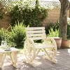 vidaXL Patio Chair 22.8"x22.8"x30.9" Solid Wood Fir - 3 of 4