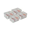 OU Clear Fridge Organizer Set, 4 Pack Stackable Produce Bins with Dual Removable Basket Drainers, BPA Free Fridge Storage for Fruits & Veggies, 74.3oz - 4 of 4