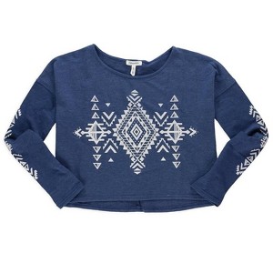 Aeropostale Womens Geo Cropped Sweatshirt - 1 of 1