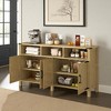 Mshliw 59" Modern 4-Door Sideboard Buffet with Power Outlets & USB Ports, Adjustable Shelves and Half-Open Storage Cabinet, Metal Accents for Dining - 2 of 4