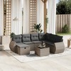 vidaXL Garden Sofa Set Grey Poly Rattan Large Modular Garden Sofa Set - 2 of 4