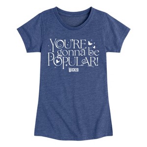 Girls' - Wicked - You're Gonna Be Popular Fitted Short Sleeve Graphic T-Shirt - 1 of 4