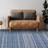 Stylish Chenille Line Pattern Rug, Foldable & Washable, Non-Slip, Kid & Pet Friendly, Durable Edges for Modern Living - 4 of 4
