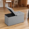 30" Storage Ottoman Bench, Ottoman with Storage, Ottoman Bench, Hold up to 660lb for Living Room - 3 of 4
