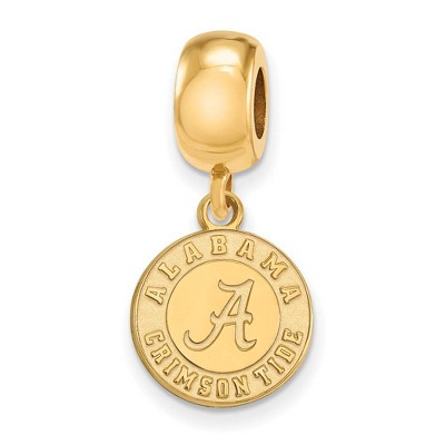 Black Bow Jewelry 14k Yellow Gold Plated Sterling Silver Alabama Crimson Tide NCAA Bead Charm
