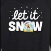 Women's - SpongeBob SquarePants - Let It Snow Lightweight French Terry Wide Neck Long Sleeve Shirt - 2 of 4