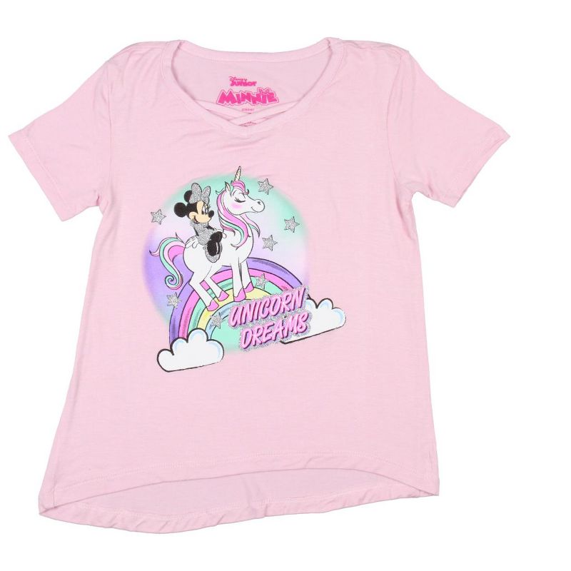 Disney Junior Toddler Girls' Minnie Mouse Unicorn Dreams Shirt, 3 of 4
