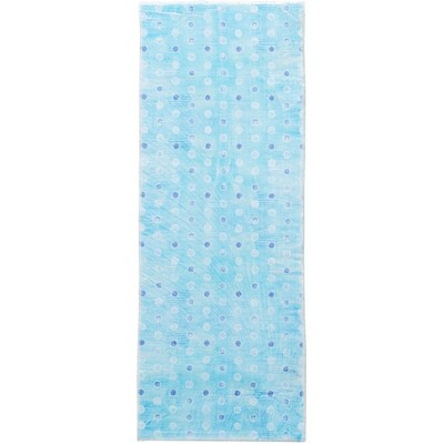 Cozy Living Runner Rug – Watercolor Blues Design, 21" x 54", Soft Low-Pile Fabric with Non-Slip Backing for Hallway or Entryway