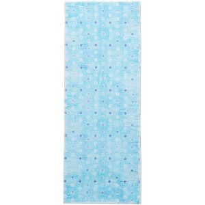 Cozy Living Runner Rug – Watercolor Blues Design, 21" x 54", Soft Low-Pile Fabric with Non-Slip Backing for Hallway or Entryway - 1 of 3