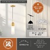 VAXCEL Thalia Contemporary Mini Pendant Ceiling Light White Pill Glass - 4 of 4
