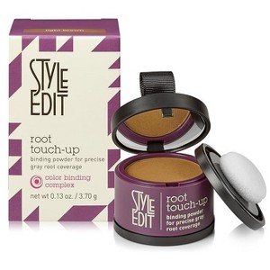 Style Edit Root Touch Up Powder for LIGHT BROWN Hair Gray Hair Cover-up Root Concealer for Grey, White Hair (0.13 oz tub) - 1 of 3